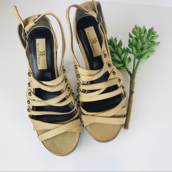 Mia Limited Edition Tan Leather Platforms - Picture 3 of 7